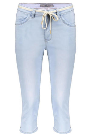 skinny regular waist broek light blue denim