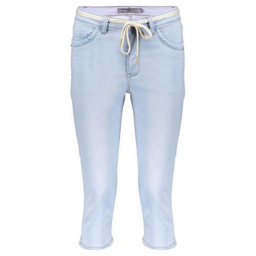 Geisha skinny regular waist broek light blue denim
