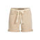 Geisha slim regular waist denim short beige