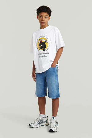 denim bermuda short medium blue denim