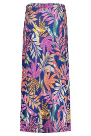 thumbnail: Geisha gebloemde maxi rok blauw
