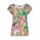 Geisha gebloemd T-shirt groen