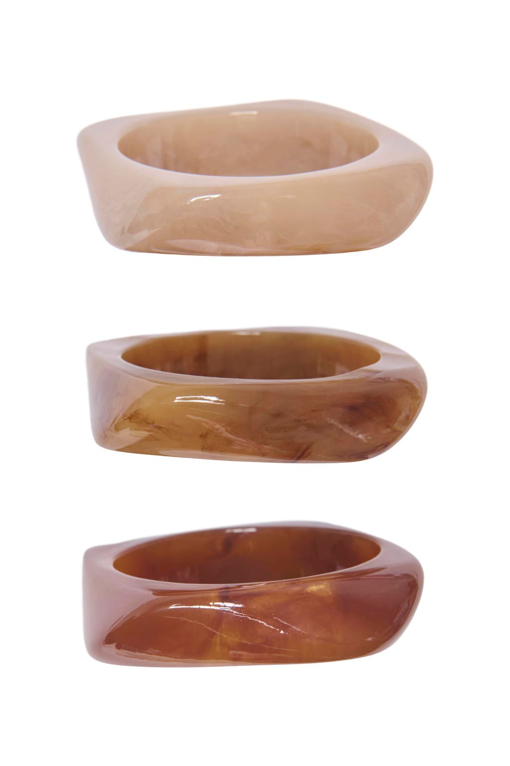 ONLY armband ONLINGRID - bruin/beige (set van 3)