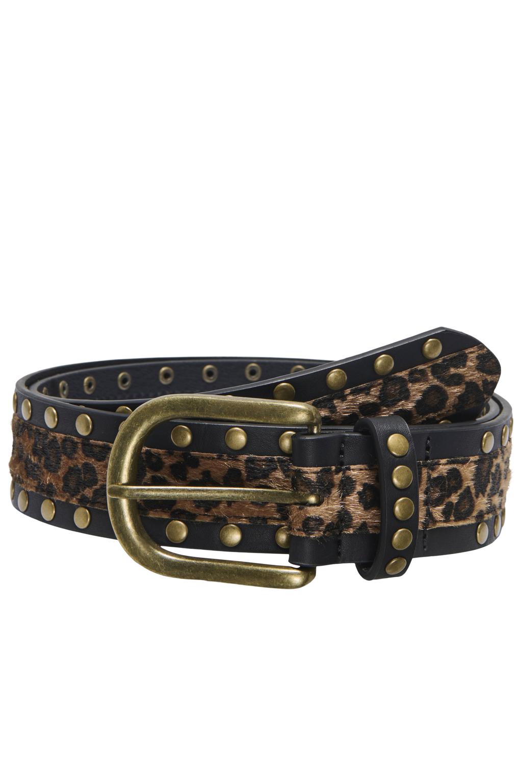 ONLY riem ONLBABETTE met panterprint bruin