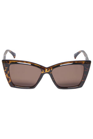 zonnebril ONLSUMMER met tortoise print bruin