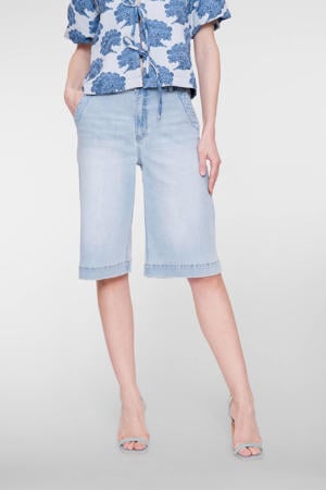 regular waist broek light blue denim