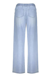 thumbnail: Geisha high waist wide leg jeans light blue denim