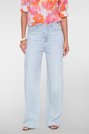 thumbnail: Geisha high waist wide leg jeans light blue denim