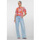 Geisha high waist wide leg jeans light blue denim
