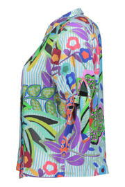 thumbnail: Geisha gestreepte blouse blauw