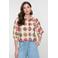 Geisha blouse met print - rood