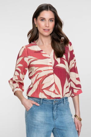 blousetop koraalrood