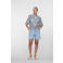 Geisha gebloemde blouse blauw