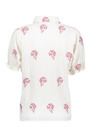 thumbnail: Geisha gebloemde blouse wit