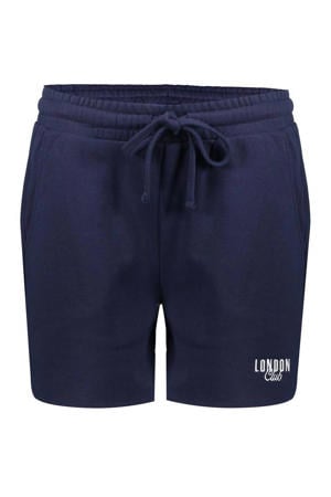 baggy regular waist sweatshort donkerblauw
