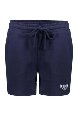 baggy regular waist sweatshort donkerblauw