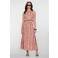 Geisha midi rok maxi rok koraalrood