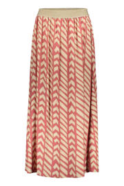 thumbnail: Geisha midi rok maxi rok koraalrood