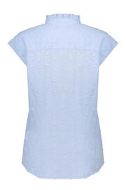 thumbnail: Geisha blouse met textuur blauw