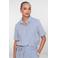 Geisha gestreepte blouse blauw