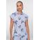 Geisha gestreepte blouse blauw