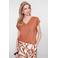 Geisha T-shirt met glitter oranje