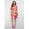Geisha blousejurk met print - roze