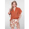 Geisha top donker oranje