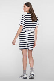 thumbnail: Geisha regular waist gestreepte casual short donkerblauw