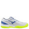 Mizuno Break Shot 5 CC tennisschoenen wit/blauw