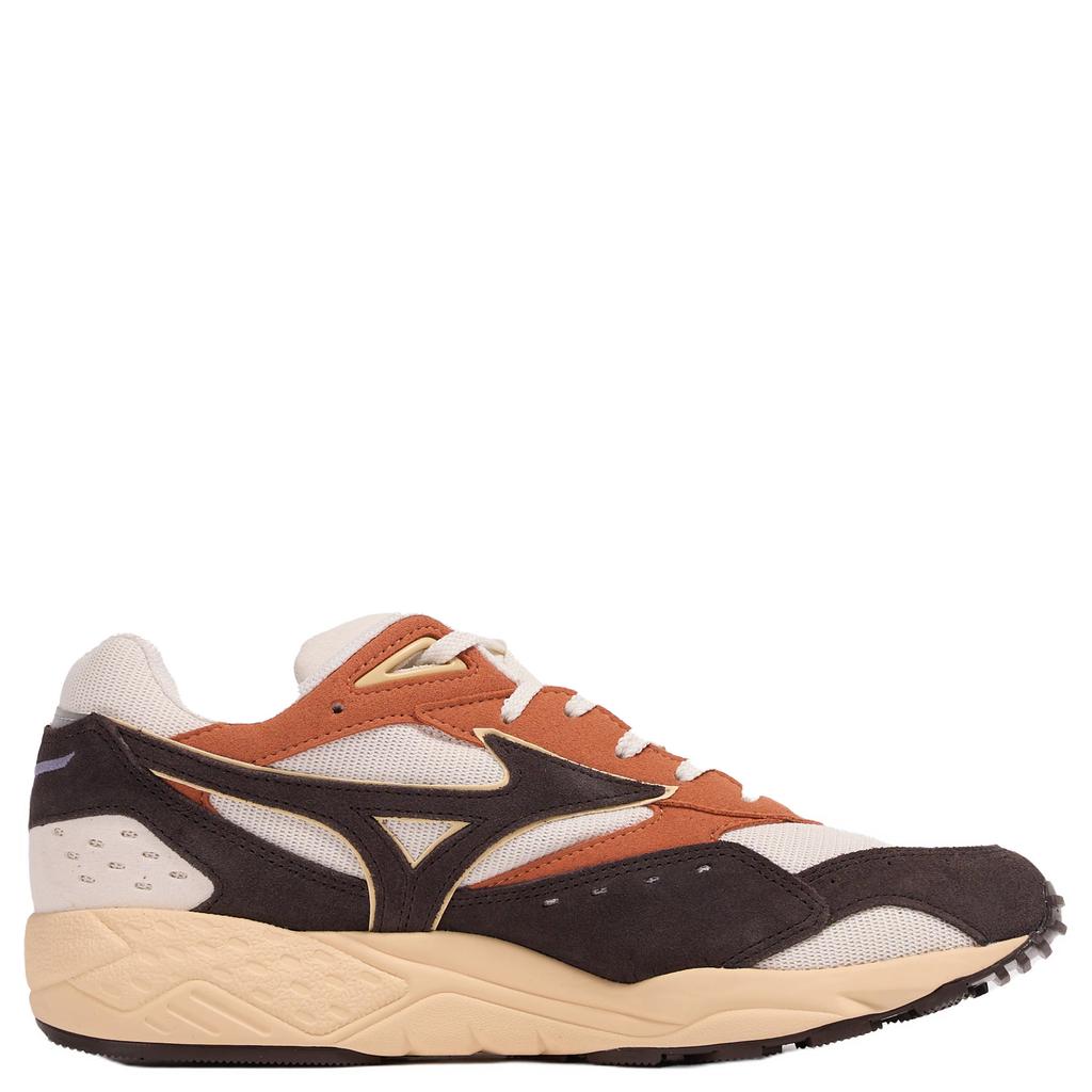 Ecru, grijs en oranje unisex Mizuno S.L. Contender sneakers bruin van 76% synthetisch/18% leer/6% textiel met veters