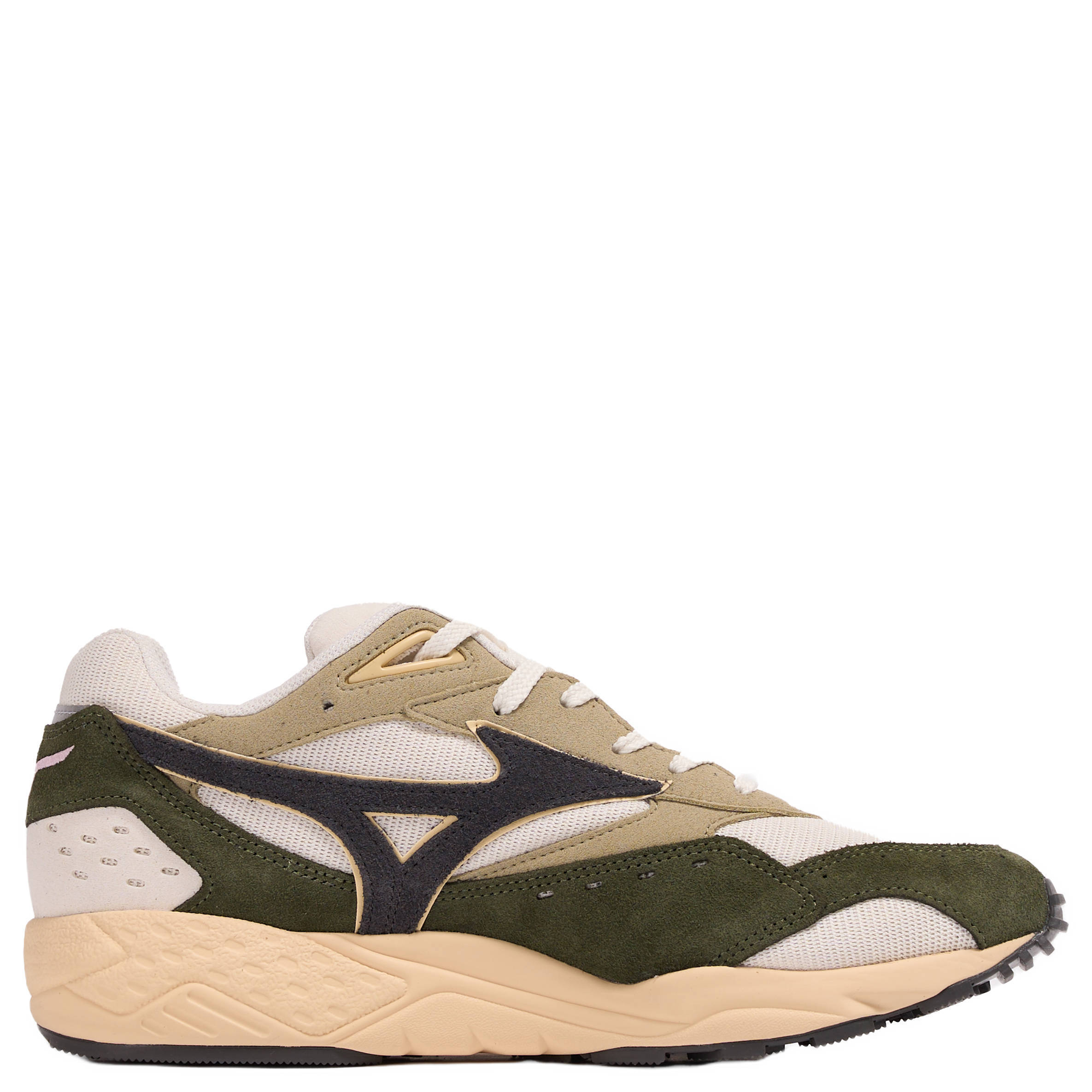 Mizuno S.L. Contender sneakers ecru/zwart/zand | wehkamp