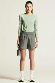 thumbnail: Groene dames Craft Core Essence hardloopshort van polyester met elastische tailleband met koord