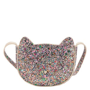 crossbody tas met pailletten roze