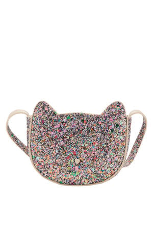 crossbody tas met pailletten roze