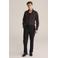 WE Fashion regular zakelijk overhemd donkerbruin