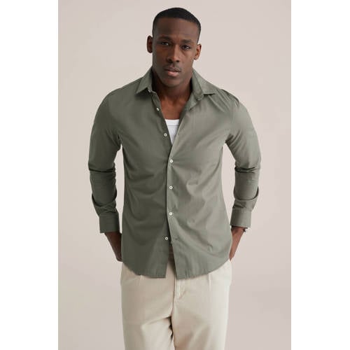 WE Fashion Regular zakelijk overhemd groen afbeelding