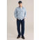 WE Fashion overshirt lichtblauw