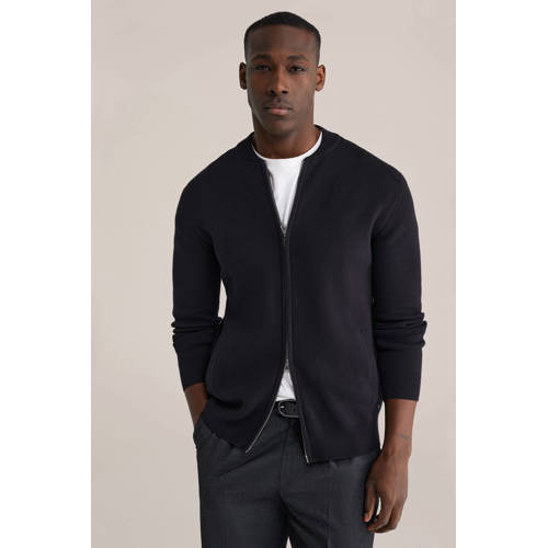 WE Fashion vest gebreid zwart afbeelding