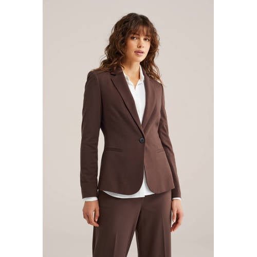 jersey getailleerde blazer afbeelding