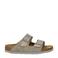 Birkenstock suède slippers grijs
