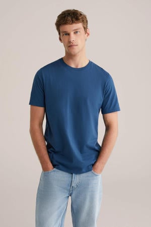 regular T-shirt blauw