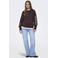 ONLY MATERNITY zwangerschaps gebloemde sweater donkerbruin