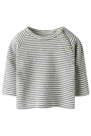 gestreepte longsleeve donkerblauw