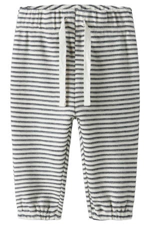 regular gestreepte casual broek donkerblauw