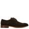 Manfield suède veterschoenen bruin