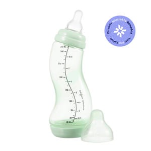 Natural S-Babyfles - 250 ml - Lichtgroen - Anti Colic