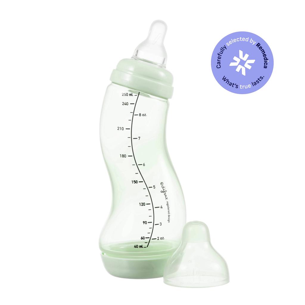 Difrax Natural S-Babyfles - 250 ml - Lichtgroen - Anti Colic