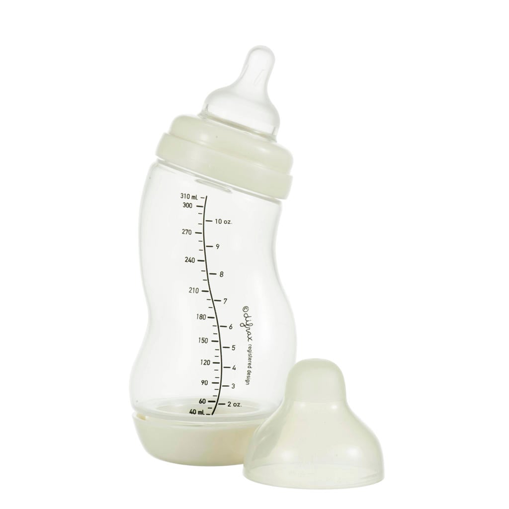 Difrax Brede S-fles - 310 ml - Crème - Anti Colic tegen krampjes
