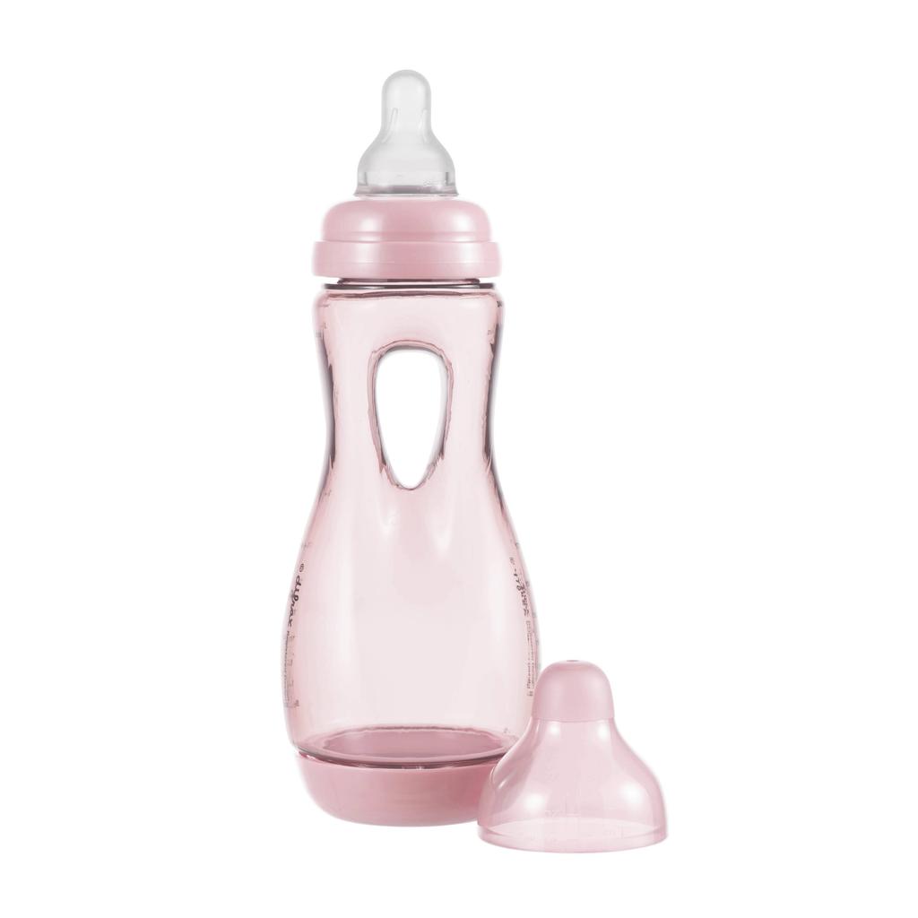 Difrax Handgreepfles - 240 ml - Roze - Anti Colic